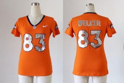 Jerseys Factory Cheap Nike Broncos #83 Wes Welker Orange Team Co