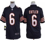 Jerseys Factory Cheap Nike Bears #6 Jay Cutler Navy Blue Team Co