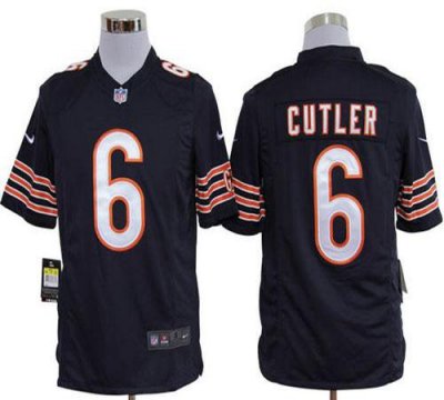 Jerseys Factory Cheap Nike Bears #6 Jay Cutler Navy Blue Team Co