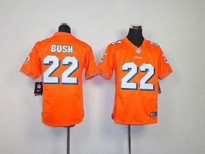 Jerseys Factory Cheap Nike Dolphins #22 Reggie Bush Orange Alter