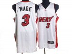 Jerseys Factory Cheap Heat #3 Dwyane Wade Embroidered White NBA