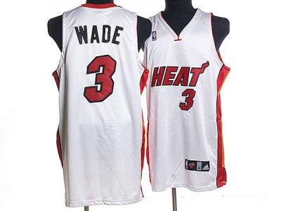 Jerseys Factory Cheap Heat #3 Dwyane Wade Embroidered White NBA