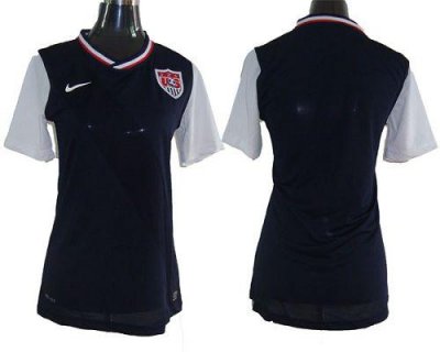Jerseys Factory Cheap USA Blank Dark Blue Away Women Soccer Coun