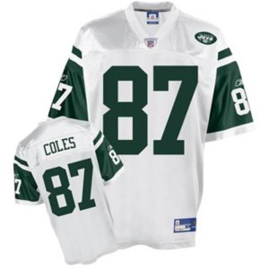 Jerseys Factory Cheap Jets Laveranues Coles #87 Green Stitched W