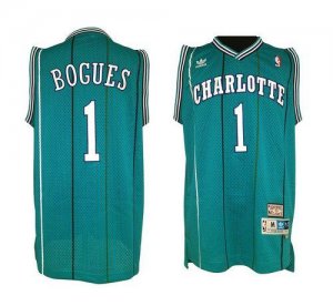 Jerseys Factory Cheap Hornets #1 Muggsy Bogues Green Charlotte H