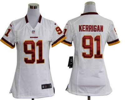 Jerseys Factory Cheap Nike Redskins #91 Ryan Kerrigan White Wome