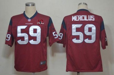 Jerseys Factory Cheap Nike Texans #59 Whitney Mercilus Red Alter
