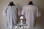 Jerseys Factory Cheap Nike Broncos Blank White Super Bowl XLVIII