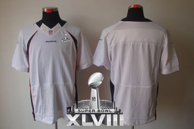Jerseys Factory Cheap Nike Broncos Blank White Super Bowl XLVIII