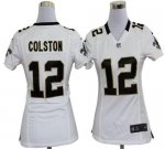 Jerseys Factory Cheap Nike Saints #12 Marques Colston White Wome