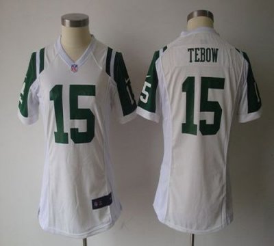 Jerseys Factory Cheap Nike Jets #15 Tim Tebow White Women's NFL
