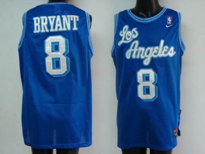 Jerseys Factory Cheap Lakers #8 Kobe Bryant Embroidered Blue NBA