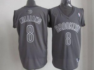 Jerseys Factory Cheap Nets #8 Deron Williams Grey Big Color Fash