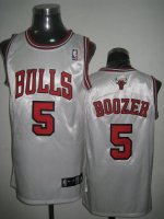 Jerseys Factory Cheap Bulls #5 Carlos Boozer Embroidered White N
