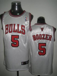 Jerseys Factory Cheap Bulls #5 Carlos Boozer Embroidered White N