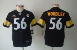 Jerseys Factory Cheap Nike Steelers #56 LaMarr Woodley Black Tea