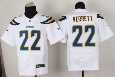 Jerseys Factory Cheap Nike Chargers #22 Jason Verrett White Men'