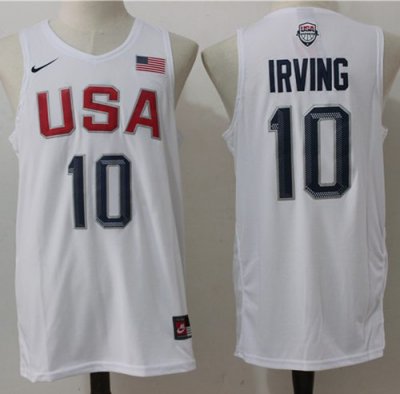 Jerseys Factory Cheap Nike Team USA #10 Kyrie Irving White 2016