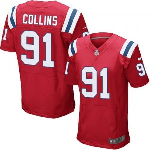 Jerseys Factory Cheap Nike Patriots #91 Jamie Collins Red Altern