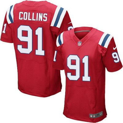 Jerseys Factory Cheap Nike Patriots #91 Jamie Collins Red Altern