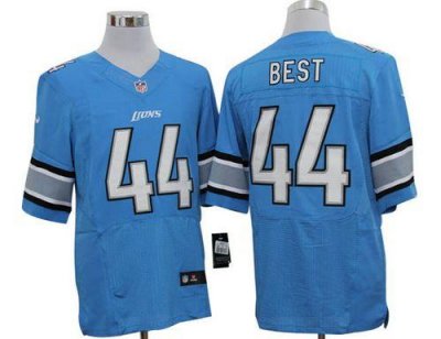 Jerseys Factory Cheap Nike Lions #44 Jahvid Best Blue Team Color