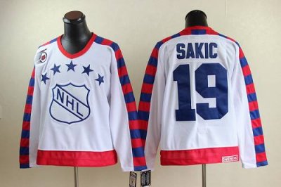 Jerseys Factory Cheap Nordiques #19 Joe Sakic White All Star CCM