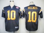 Jerseys Factory Cheap Jets #10 Santonio Holmes Dark Blue With AF