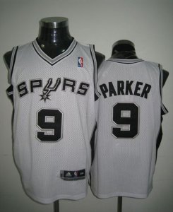Jerseys Factory Cheap Revolution 30 Spurs #9 Tony Parker White S