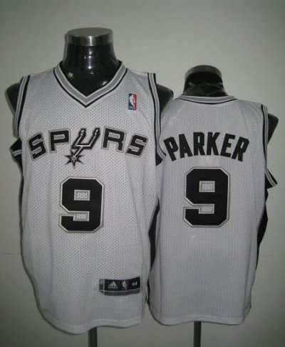 Jerseys Factory Cheap Revolution 30 Spurs #9 Tony Parker White S