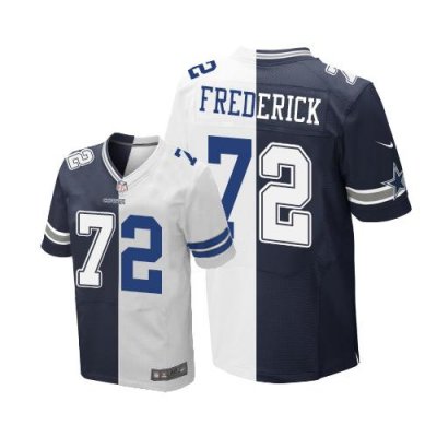 Jerseys Factory Cheap Nike Cowboys #72 Travis Frederick Navy Blu