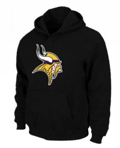 Jerseys Factory Cheap Minnesota Vikings Logo Pullover Hoodie Bla