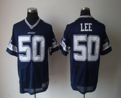 Jerseys Factory Cheap Nike Cowboys #50 Sean Lee Navy Blue Team C