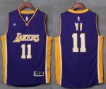 Jerseys Factory Cheap Lakers #11 Yi Jianlian Purple Stitched NBA