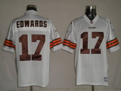 Jerseys Factory Cheap Browns #17 Braylon Edwards White Stitched