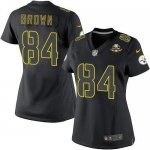 Jerseys Factory Cheap Nike Steelers #84 Antonio Brown Black Impa