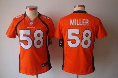 Jerseys Factory Cheap Nike Broncos #58 Von Miller Orange Team Co