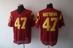 Jerseys Factory Cheap Trojans #47 Red Embroidered NCAA Jersey