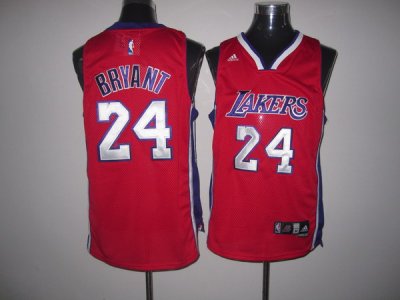 Jerseys Factory Cheap Lakers #24 Kobe Bryant Red Swingman Embroi