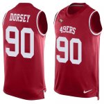Jerseys Factory Cheap Nike 49ers #90 Glenn Dorsey Red Team Color
