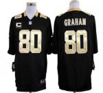 Jerseys Factory Cheap Nike Saints #80 Jimmy Graham Black Team Co