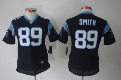 Jerseys Factory Cheap Nike Panthers #89 Steve Smith Black Team C