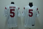Jerseys Factory Cheap Trojans #5 Reggie Bush White Embroidered N