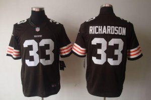 Jerseys Factory Cheap Nike Browns #33 Trent Richardson Brown Tea