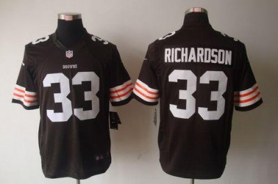 Jerseys Factory Cheap Nike Browns #33 Trent Richardson Brown Tea