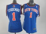 Jerseys Factory Cheap Knicks #1 Amare Stoudemire Blue Women's Ro
