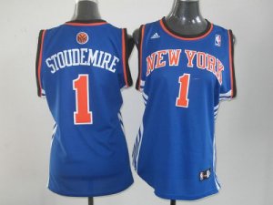 Jerseys Factory Cheap Knicks #1 Amare Stoudemire Blue Women's Ro