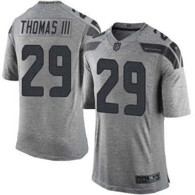 Jerseys Factory Cheap Nike Seahawks #29 Earl Thomas III Gray Men