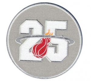 Jerseys Factory Cheap Stitched NBA Miami Heats 25TH Jersey Patch