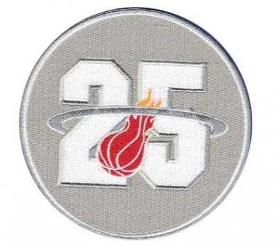 Jerseys Factory Cheap Stitched NBA Miami Heats 25TH Jersey Patch