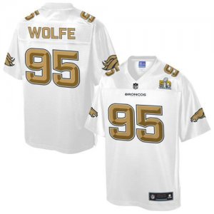 Jerseys Factory Cheap Nike Broncos #95 Derek Wolfe White Men's N
